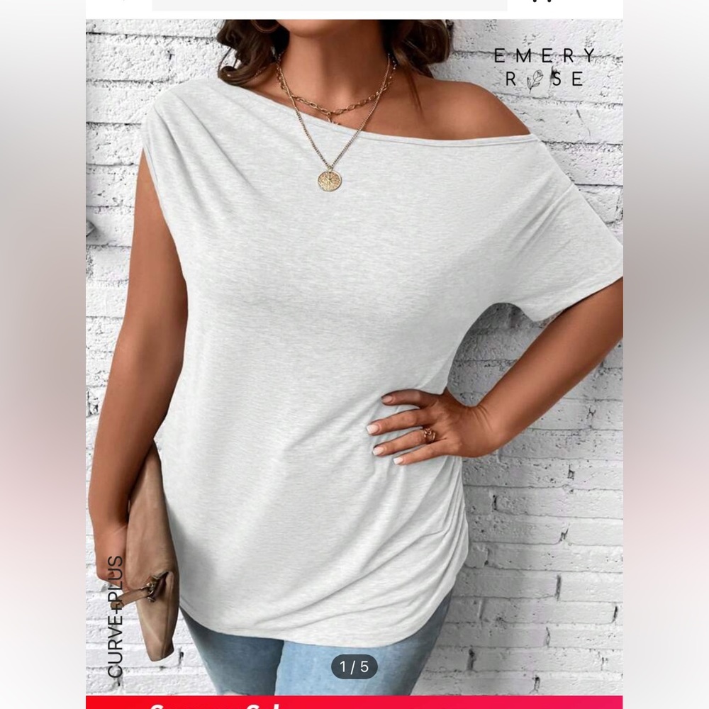 New white off shoulder